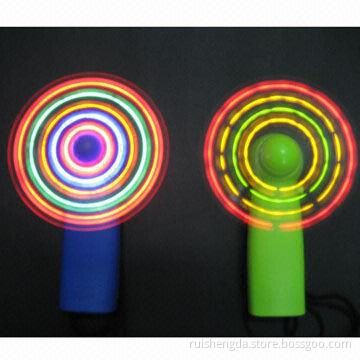 Hand Fan with Colorful Lights
